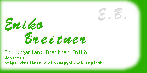 eniko breitner business card